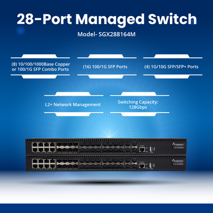 28-Port Managed Switch