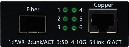 10 Gigabit Media Converter | 1-RJ45 Ethernet Port | 1-SFP+ Fiber Port