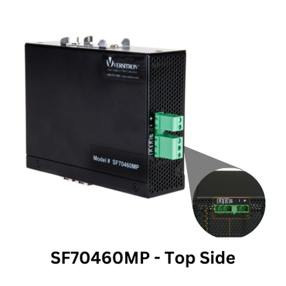 4-Port Managed Industrial PoE+ Switch | 2-RJ45 Ethernet Ports, 2-SFP Fiber Ports